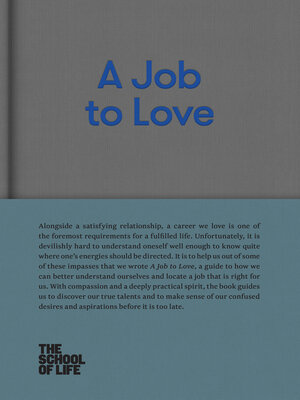 cover image of A Job to Love